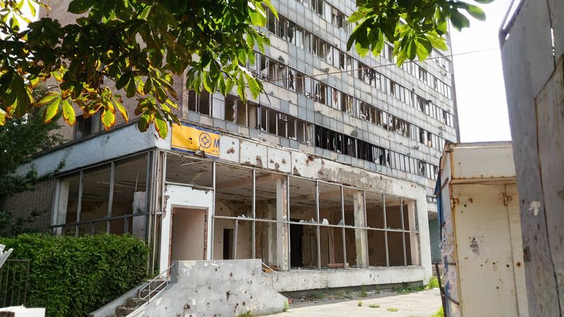 Луганск разрушенный