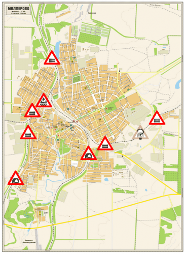 Карта г миллерово с улицами и номерами домов